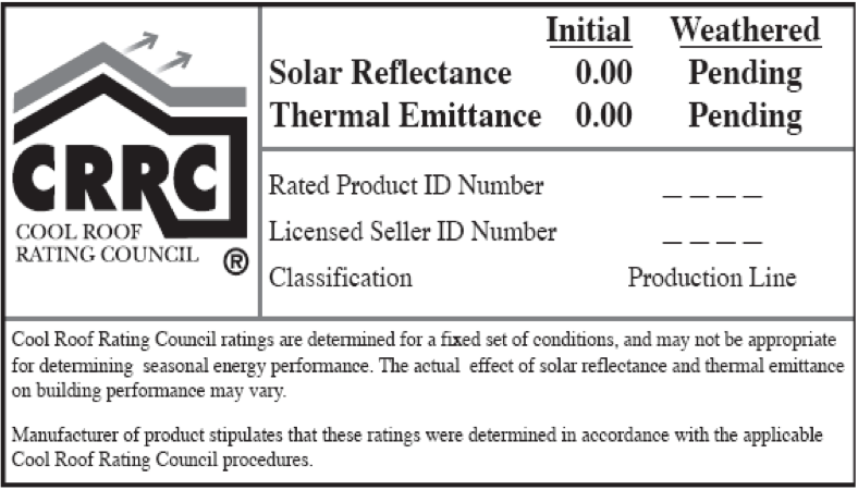Cool Roofing Label