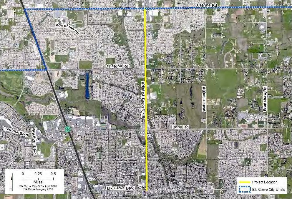 a map showing the location of the project