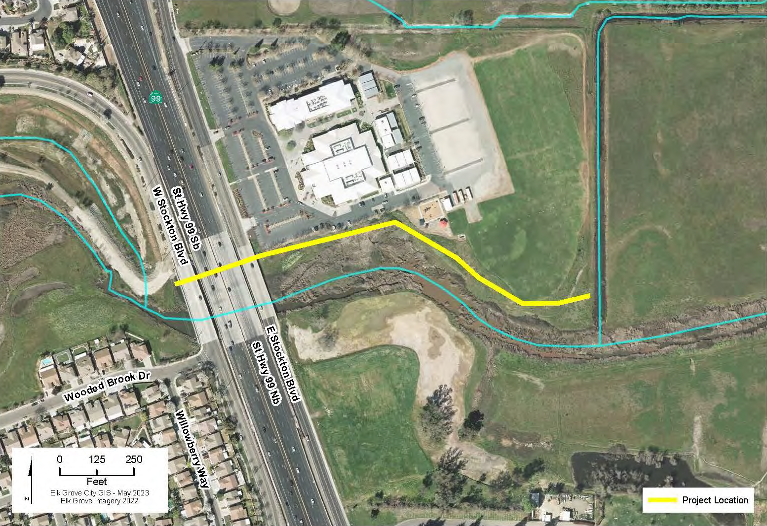 a map of the project site