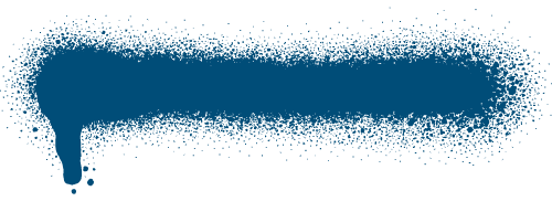 blue spray paint