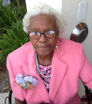 Josephine Finley Prince receiving the award