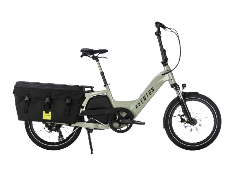 "a photo of a cargo e-bike named Aventon Abound LR"